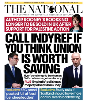 Cover of The National (Scotland)