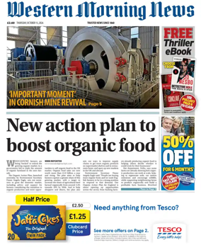 Cover of Western Morning News