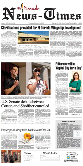 Cover of El Dorado News-Times (VCID - Camden News)