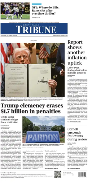 Cover of Great Falls Tribune