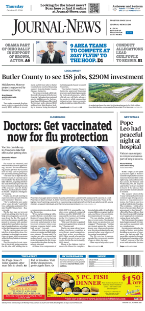 Cover of Hamilton Journal News