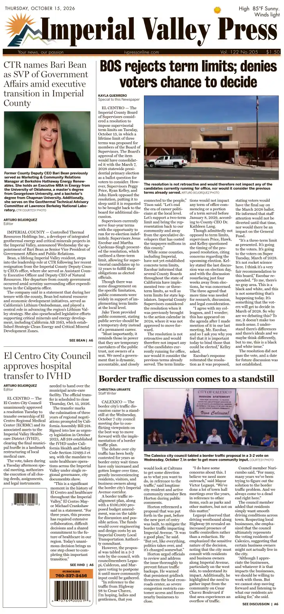 Cover of Imperial Valley Press
