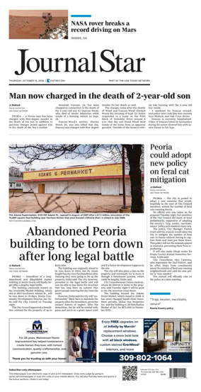 Cover of Journal Star (Peoria)
