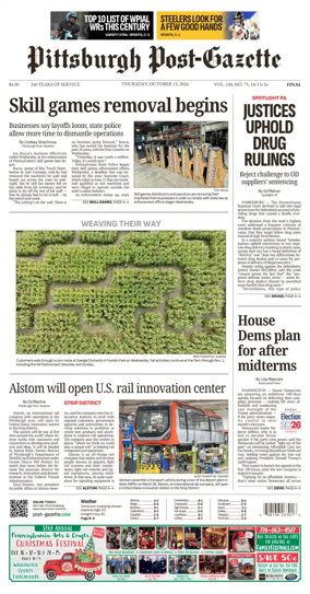 Cover of Pittsburgh Post-Gazette