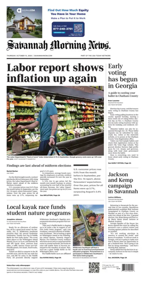 Cover of Savannah Morning News