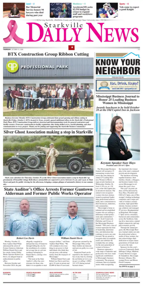Cover of Starkville Daily News