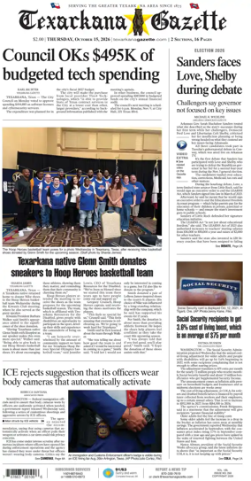 Cover of Texarkana Gazette