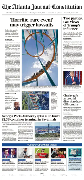 Cover of The Atlanta Journal-Constitution