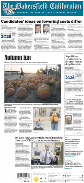 Cover of The Bakersfield Californian