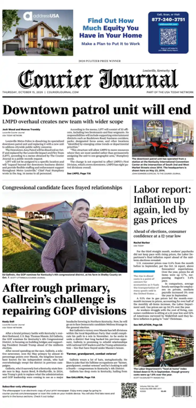 Cover of The Courier-Journal (Louisville)