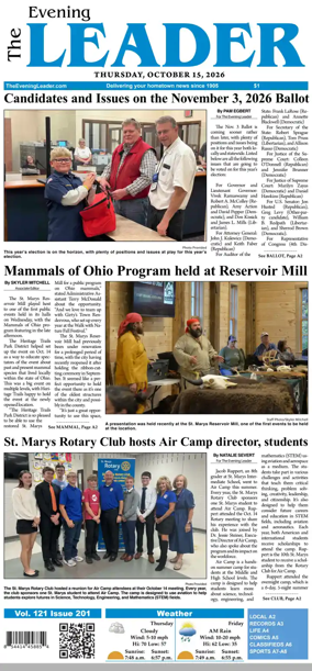 Cover of The Evening Leader