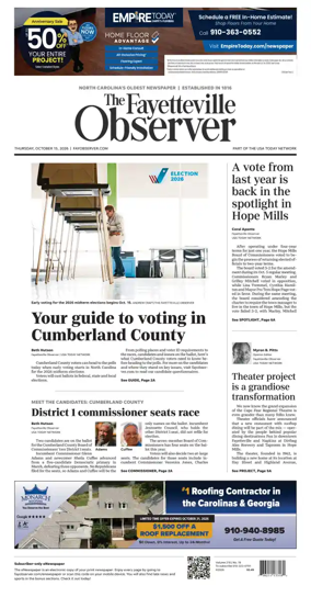 Cover of The Fayetteville Observer