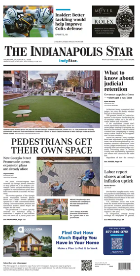 Cover of The Indianapolis Star