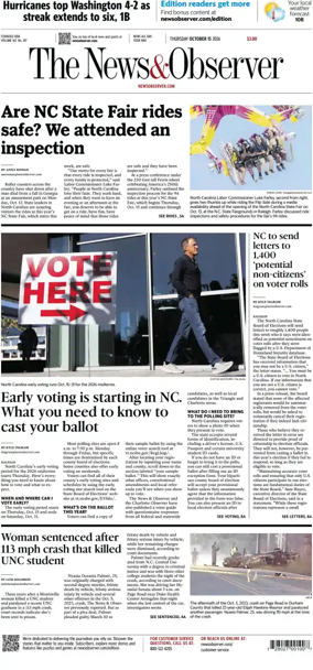 Cover of The News & Observer