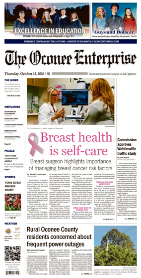 Cover of The Oconee Enterprise