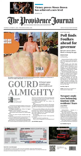 Cover of The Providence Journal