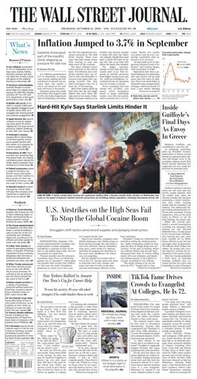 Cover of The Wall Street Journal