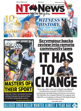 Cover of NT News