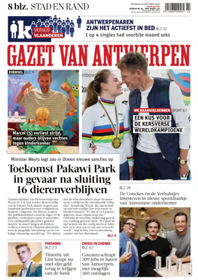 Cover of Gazet van Antwerpen Stad en Rand