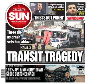 Cover of Calgary Sun