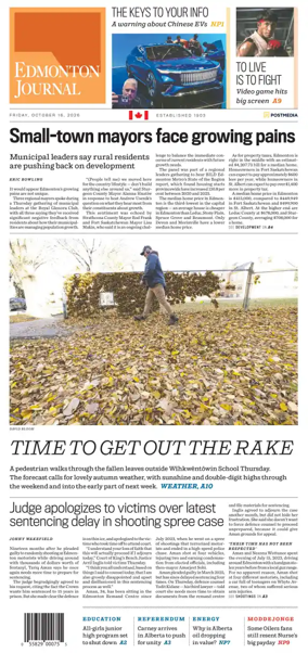 Cover of Edmonton Journal