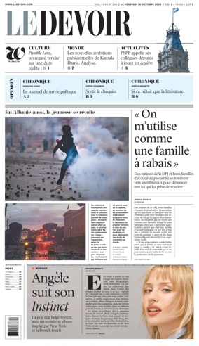 Cover of Le Devoir