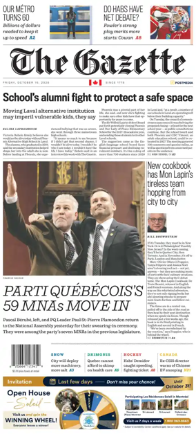Cover of Montreal Gazette