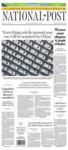 Cover of National Post - (Latest Edition)