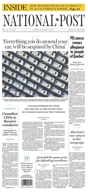 Cover of National Post - (National Edition)