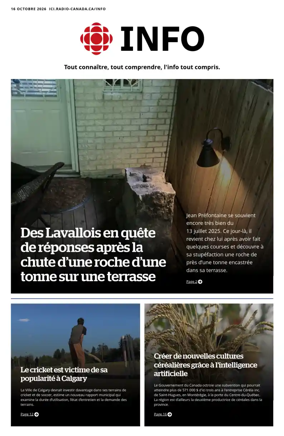 Cover of Radio-Canada Info