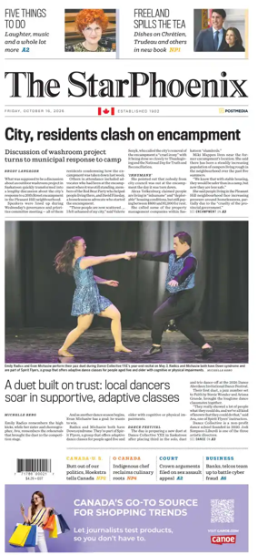 Cover of Saskatoon StarPhoenix