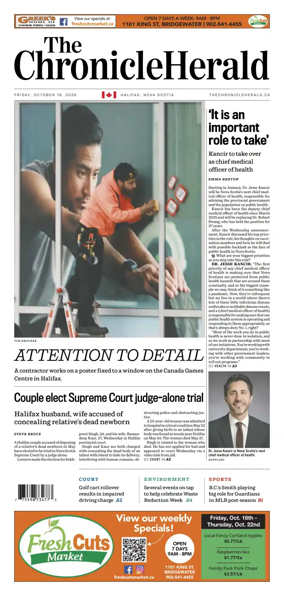 Cover of The Chronicle Herald (Metro)