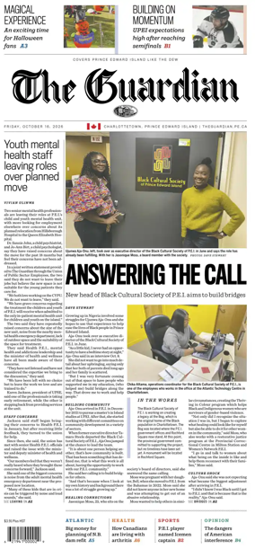 Cover of The Guardian (Charlottetown)