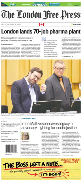 Cover of The London Free Press