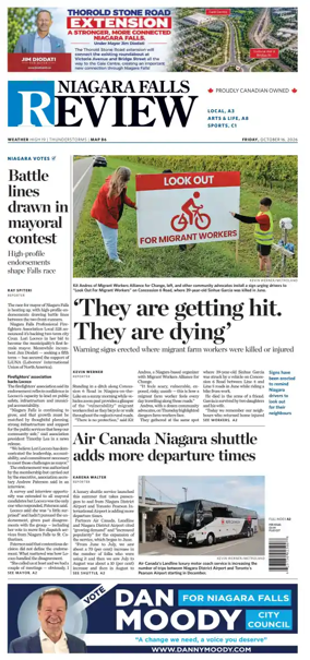Cover of The Niagara Falls Review