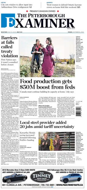 Cover of The Peterborough Examiner