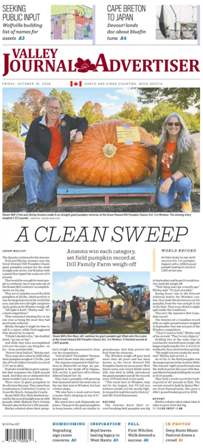 Cover of Valley Journal Advertiser