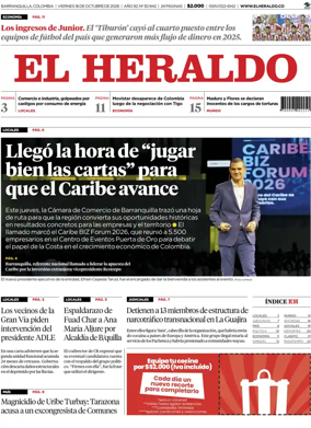 Cover of El Heraldo (Colombia)