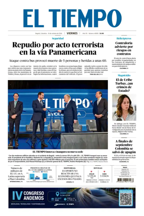Cover of El Tiempo (Bogota)