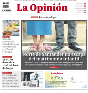 Cover of La Opinion
