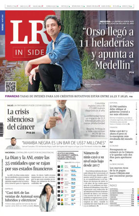 Cover of La Republica (Colombia)