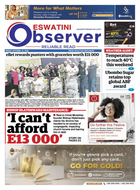 Cover of Eswatini Observer