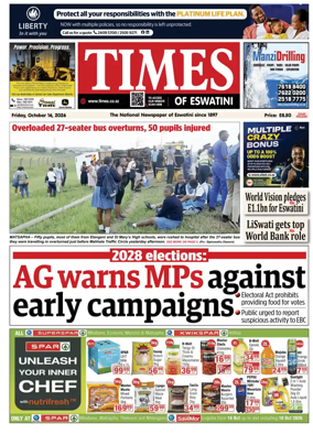 Cover of Times of Eswatini