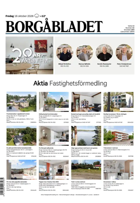 Cover of Borgabladet