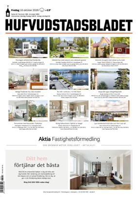 Cover of Hufvudstadsbladet