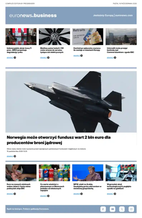 Cover of Euronews Business (Polish)
