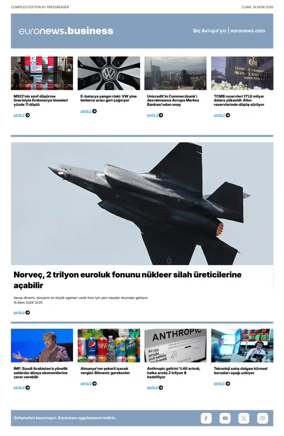 Cover of Euronews Business (Turkish) Compiled Editions