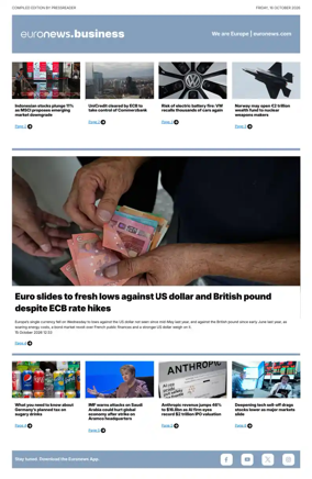 Cover of Euronews Business