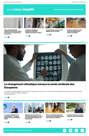 Cover of Euronews Health (French)
