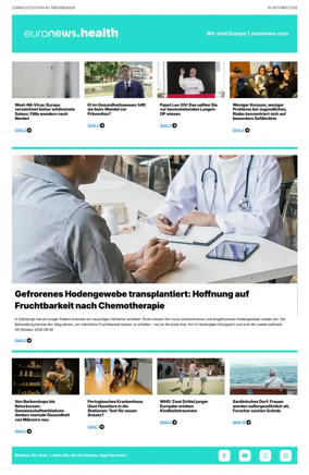 Cover of Euronews Health (German)